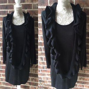 Long sleeve black dress